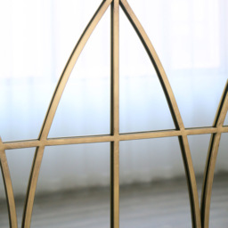Charles Bentley Madrid Gold Arched Wall Mirror - Size: 2.5 x 180 x 90cm - Wilko - thumbnail 6