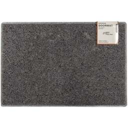 Oseasons Grey Plain Doormat 60 x 40cm - Wilko - thumbnail 1