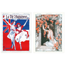 Artery8 Vintage French Magazine Cover WW1 Roses Wall Art Print 30 x 41cm 6 Pack - Size: 40.5 x 30.5 x 0.3cm - Multi - Wilko - thumbnail 4