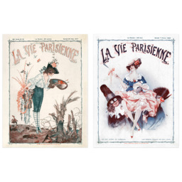 Artery8 Vintage French Magazine Cover WW1 Roses Wall Art Print 30 x 41cm 6 Pack - Size: 40.5 x 30.5 x 0.3cm - Multi - Wilko - thumbnail 5