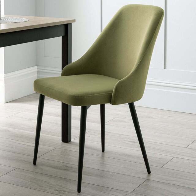 Modbury Dining Chair Pair - Green - Wilko - image 1