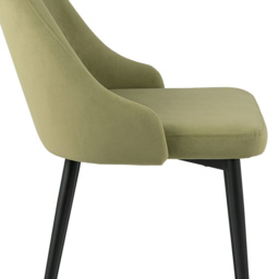 Modbury Dining Chair Pair - Green - Wilko - thumbnail 7