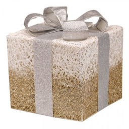 Marco Paul Gold Sparkly Faux Gift Box 3 Piece - Size: 20 x 20 x 20cm - Wilko - thumbnail 4
