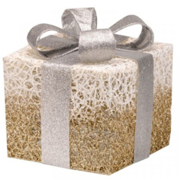 Marco Paul Gold Sparkly Faux Gift Box 3 Piece - Size: 20 x 20 x 20cm - Wilko - thumbnail 5