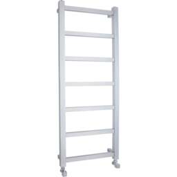 nuie Eton Chrome Heated Towel Rail 1200 x 450mm - Size: 12 x 4.5 x 0.4cm - Silver - Wilko - thumbnail 1