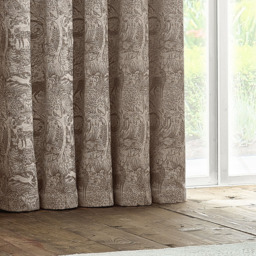 furn. Winter Woods Taupe Animal Chenille Eyelet Curtains 229 x 137cm - Size: W 229 x D 137cm - Brown - Wilko - thumbnail 4
