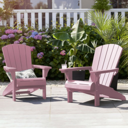 Keter Set of 2 Old Pink Adirondack Chair - Wilko - thumbnail 1
