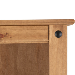 Seconique Corona 5 Shelf Distressed Waxed Pine Tall Bookcase - Brown - Wilko - thumbnail 5