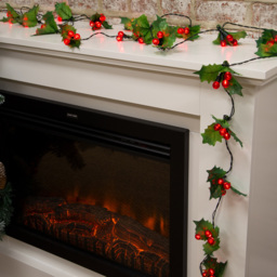The Christmas Workshop 60 LED Holly Sprig and Berries String Light - Wilko - thumbnail 7