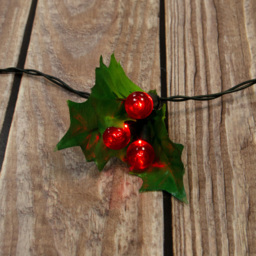 The Christmas Workshop 60 LED Holly Sprig and Berries String Light - Wilko - thumbnail 5