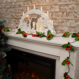 The Christmas Workshop 60 LED Holly Sprig and Berries String Light - Wilko - thumbnail 6
