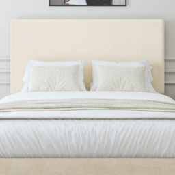 Bedmaster Double Cream Naples Linen Divan Base with Valencia Headboard - Wilko - thumbnail 3