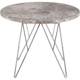 Florence Prunus Grey and Brown Marble Top Round Side Table - Furniture To Go - Wilko - thumbnail 4