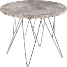 Florence Prunus Grey and Brown Marble Top Round Side Table - Furniture To Go - Wilko - thumbnail 3