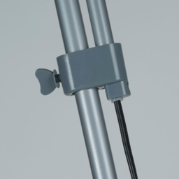 Lighting Collection Hale 2 Way Frosted Shade Silver Mother Child Floor Lamp - Size: 13 x 23.5 x 41.5cm - Grey - Wilko - thumbnail 4