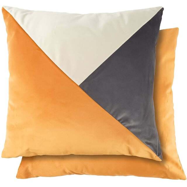 Serene Picasso Ochre Cushion Cover 43 x 43cm - Yellow - Wilko - image 1