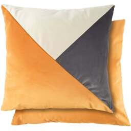 Serene Picasso Ochre Cushion Cover 43 x 43cm - Yellow - Wilko