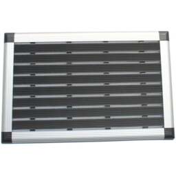 Floortex Doortex Alumat Black Outdoor Doormat 40 x 60cm - Size: 60 x 40 x 1.2cm - Wilko