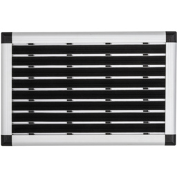 Floortex Doortex Alumat Black Outdoor Doormat 40 x 60cm - Size: 60 x 40 x 1.2cm - Wilko - thumbnail 4