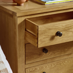 Julian Bowen Marlborough 4 Drawer White Oak Chest of Drawers - Wood - Wilko - thumbnail 4