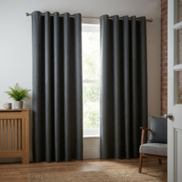 Linden Washable Blackout CurtainCharcoal183cm168cm - My Home - Wilko - thumbnail 6