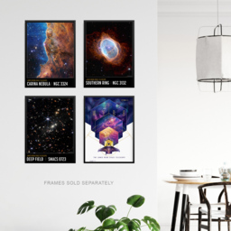 Artery8 NASA James Webb Space Telescope Images Carina Southern Ring Wall Art Print 30 x 41cm 4 Pack - Size: 40.5 x 30.5 x 0.3cm - Multi - Wilko - thumbnail 4