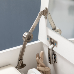 Portland 2 Drawer White Dressing Table Set with Mirror - Size: 114 x 40 x 60cm - Wilko - thumbnail 5