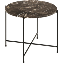 Florence Avila Brown Marble Top Side Table - Furniture To Go - Wilko - thumbnail 4