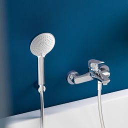 Duravit Chrome Hand Shower Holder - Size: 3.4 x 5.2 x 3.4cm - Silver - Wilko - thumbnail 3