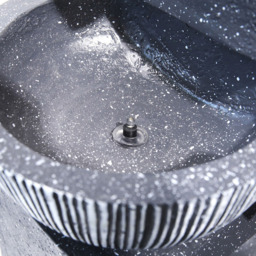 Living and Home Solar Powered 3-Tier Dark Grey Rockery Fountain - Size: 46.5x28x26cm - Black - Wilko - thumbnail 7