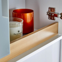 Home Source Florence 2 Door White Hanging Bathroom Mirror Cabinet - Size: 49.4 x 60 x 20cm - Wilko - thumbnail 5
