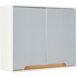 Home Source Florence 2 Door White Hanging Bathroom Mirror Cabinet - Size: 49.4 x 60 x 20cm - Wilko - thumbnail 3