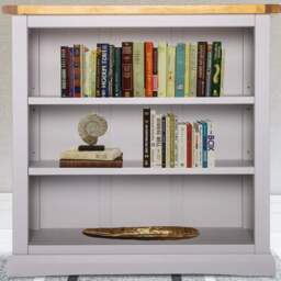 Loreo 3 Shelf Light Grey Bookcase - Wilko - thumbnail 1