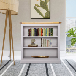 Loreo 3 Shelf Light Grey Bookcase - Wilko - thumbnail 7