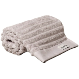 Misona Organic Cotton Light Grey Hand Towel - Size: 50 x 90cm - Silver - Wilko