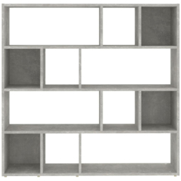 vidaXL 12 Shelf Concrete Grey Bookcase - Wilko - thumbnail 5