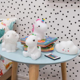 ValueLights Children's Nursery Elephant LED Nightlight with Remote Control - Size: 14 x 19 x 10cm - White - Wilko - thumbnail 5