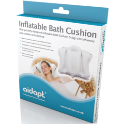 Aidapt Soft Terry Cloth Inflatable Bath Cushion - Size: 25 x 170 x 180cm - White - Wilko - thumbnail 5