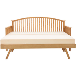 GFW Madrid Single Oak Wood Wooden Day Bed with Trundle - Brown - Wilko - thumbnail 3