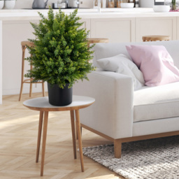 Costway Cedar Topiary Ball Artificial Plant In Pot 2ft 2 Pack - Size: 53 x 40 x 27cm - Multi - Wilko - thumbnail 5