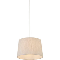 Lighting Collection Underwood Taupe Linen Tapered Drum Ceiling Lamp Shade 30cm - Size: 9 x 30 x 30cm - Wilko - thumbnail 4