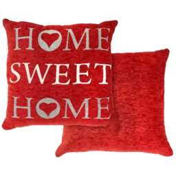 Serene Home Sweet Home Burnt Orange Cushion Cover 43 x 43cm - Wilko