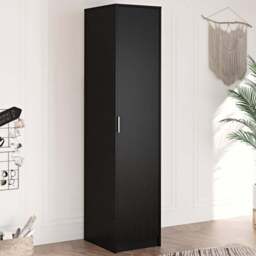 Home Source Phoenix Single Door Black Wardrobe - Wilko