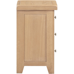 Seconique Windsor 3 Drawer Natural Oak Bedside Table - Wilko - thumbnail 6