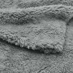 Velosso Double Silver Teddy Fleece Duvet Set - Wilko - thumbnail 4