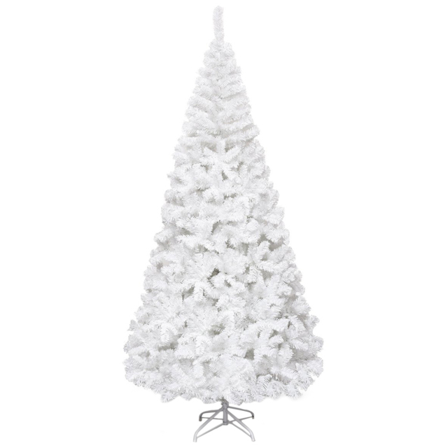 Costway White Artificial Christmas Tree 8ft - Wilko - image 1