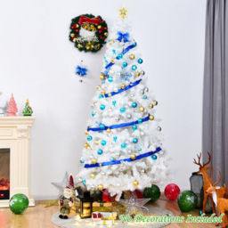 Costway White Artificial Christmas Tree 8ft - Wilko - thumbnail 4