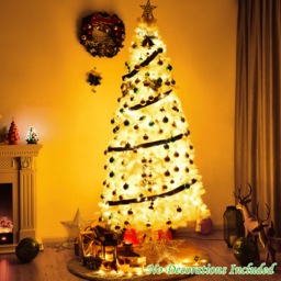 Costway White Artificial Christmas Tree 8ft - Wilko - thumbnail 5
