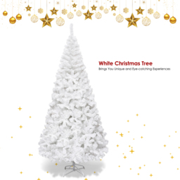 Costway White Artificial Christmas Tree 8ft - Wilko - thumbnail 7