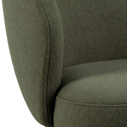 Florence Darlene Green Swivel Dining Chair with Armrest - Size: 80 x 58.5 x 60cm - Multi - Furniture To Go - Wilko - thumbnail 6